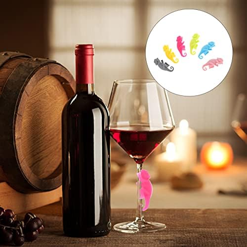 DOITOOL Cam içme bardakları şarap bardağı Charm Marker Silikon İçme Etiketleri Hayvan Şarap Tanımlayıcıları Gözlük Şarap Tanımlama