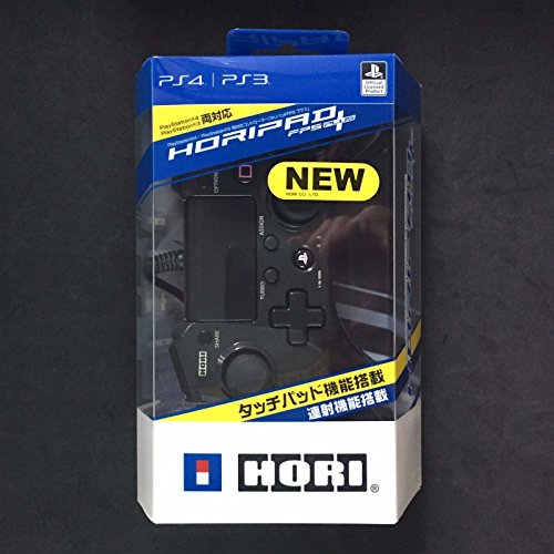 Hori Pad 4 FPS Artı Turbo Hızlı Yangın Kablolu Denetleyici Gamepad Sony PS4 PS3 Siyah