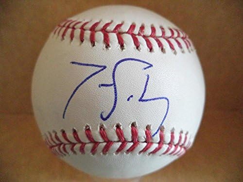 Tanner Scheppers Texas Rangers, coa İmzalı Beyzbol Topları ile İmzalı ML Beyzbol İmzaladı