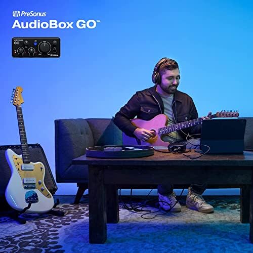 Studio One DAW Kayıt Yazılımı, Müzik Eğitimleri, Ses Örnekleri ve Sanal Enstrümanlar ile müzik üretimi için PreSonus AudioBox GO |