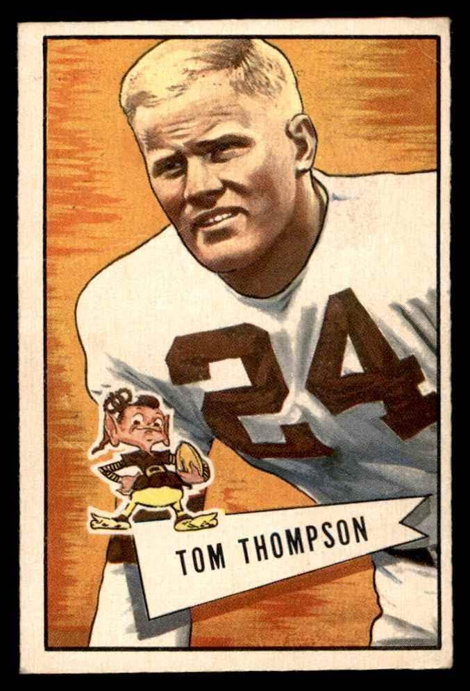 1952 Okçu 26 Tommy Thompson Cleveland Browns-FB (Futbol Kartı) VG Browns-FB William ve Mary