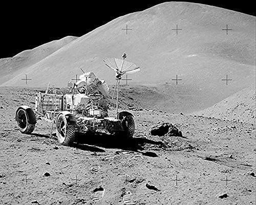 Apollo 15 Dave Scott w / Ay Gezici Ay 11x14 Gümüş Halide Fotoğraf Baskısı