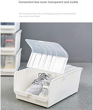 LİANG Flip-top Yüksek top Ayakkabı Kutusu Toz Geçirmez Kalınlaşmak saklama kutusu için Uygun Yurt Odaları Ayakkabı Dolapları Dolapları
