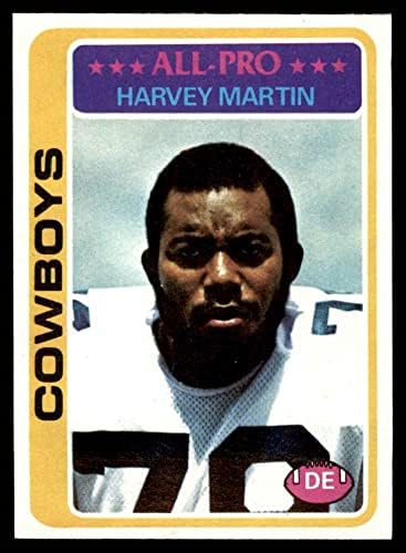 1978 Topps 110 Harvey Martin Dallas Kovboyları (Futbol Kartı) NM / MT Kovboylar E. Teksas Caddesi