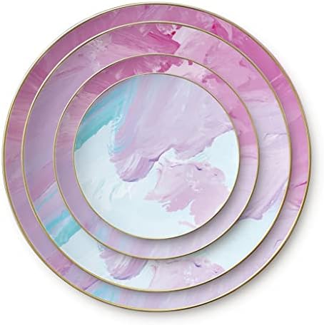 SDFGH Seramik Plaka Yaratıcı El-boyalı Batı Plaka biftek tabağı Ev Yemek Tabağı disk Tabağı Sofra Seti
