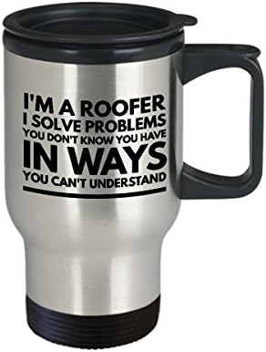 Çatı ustası Kahve Seyahat Kupa En Komik Benzersiz Çatı İşçileri çay bardağı Erkekler Kadınlar İçin Mükemmel Bir Fikir Ben bir çatı