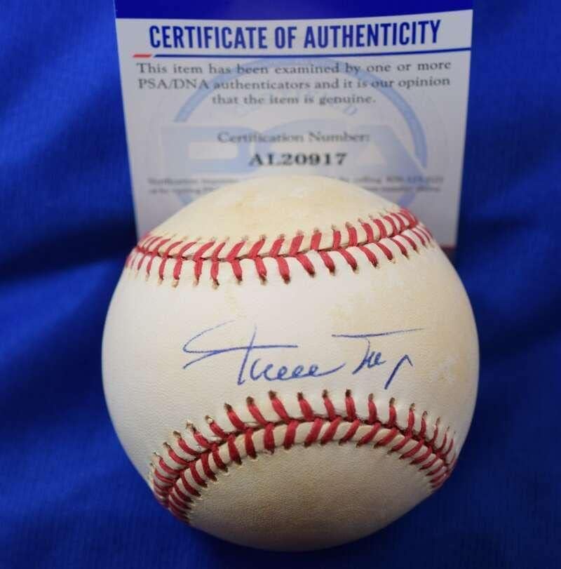 Willie Mays PSA DNA Coa İmzası Ulusal Lig ONL İmzalı Beyzbol 3 İmzalı Beyzbol Topları