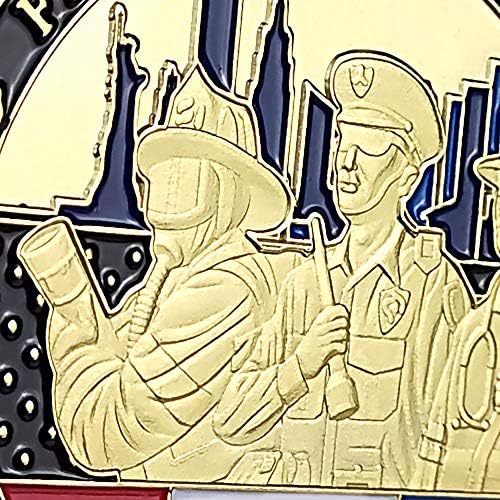 AtSKnSK İlk Müdahale Kahraman Mücadelesi Coin Amerikan EMS Polis İtfaiyeci Coin