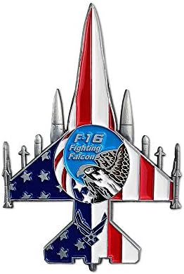 ABD Hava Kuvvetleri F-16 Fighting Falcon Mücadelesi Coin Askeri Uçak Şekilli Havacı Hediye