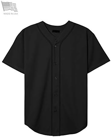 Ma Croix abd'de Yapılan Mens Premium Düğme Aşağı Beyzbol Forması Takım Üniforma Hip Hop Kentsel Tee Gömlek