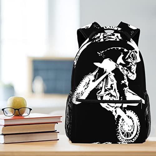 Motokros Adam Sırt Çantaları Erkek Kız Okul Kitap Çantası Seyahat Yürüyüş Kamp Sırt Çantası Sırt Çantası