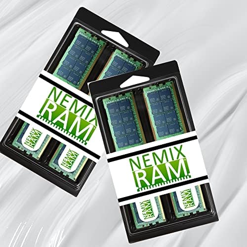 NEMİX RAM 256 GB (4X64 GB) DDR4-3200 PC4-25600 ECC RDIMM Kayıtlı Sunucu Bellek Yükseltme Dell PowerEdge R750 raf tipi sunucu