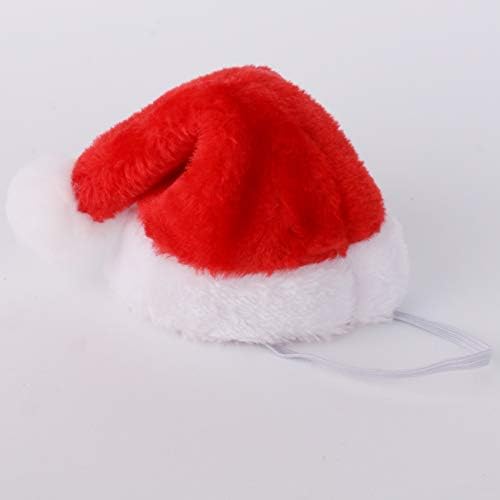 Köpek Noel Şapkası için Mini Köpek Noel Baba Şapkası (Kırmızı)