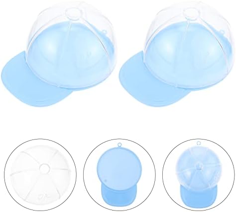 FRCOLOR 12 Adet şeker kutusu Şeffaf Plastik beyzbol şapkası Parti Iyilik Kutusu Spor Temalı Parti Davranır Konteyner Bebek Duş Çocuk