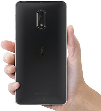 MaıJın Kılıf Nokia 6 (5.5 inç) Yumuşak TPU Kauçuk Jel Tampon Şeffaf Arka Kapak
