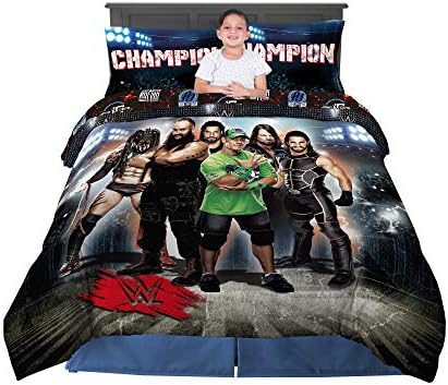 Franco WWE Armageddon çocuk yatağı Yorgan ve Çarşaf Seti, 5 Parça Tam Boy