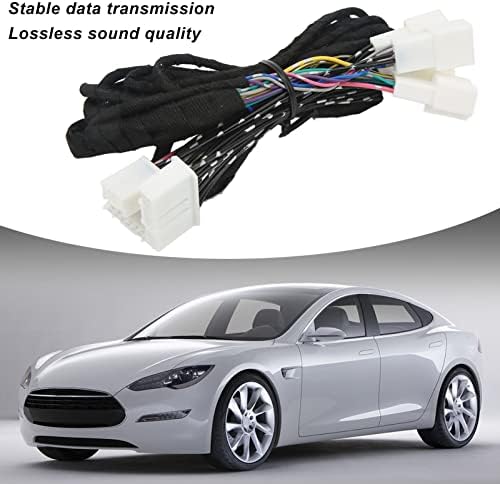 Yedek Tesla Modeli 3 Y 2017-2020 Qiilu Hoparlör Aktivasyon Kablo Demeti Kayıpsız Ses Kalitesi araba hoparlörü Kablo Demeti