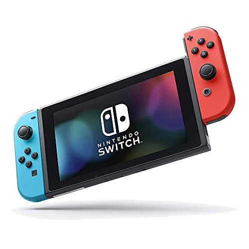 Nintendo Anahtarı 32 GB Konsol w/ Neon Mavi ve Kırmızı Joy-Con HACSKABAA Paketi ile Mario Kart 8 Deluxe + Süper Mario Partisi + Süper