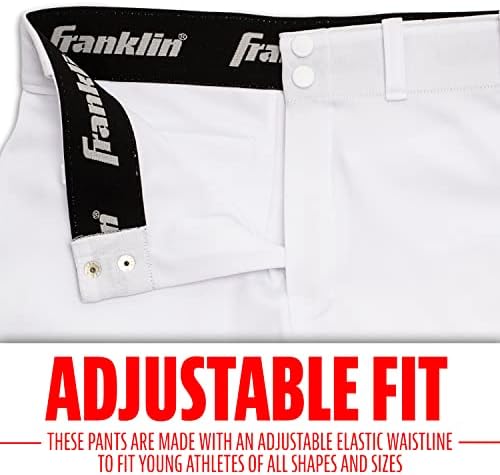 Franklin Spor Gençlik Knicker Beyzbol + Softbol Pantolon - Diz Yüksek Pantolon Çocuklar için - Knicker Tarzı Kemer Döngü ile