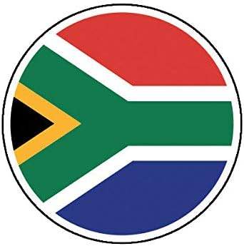 EW Tasarımlar Yuvarlak Güney Afrika Bayrağı Sticker Çıkartması Vinil Güney Afrika tampon çıkartması vinil yapışkan Araba Kamyon Çıkartması