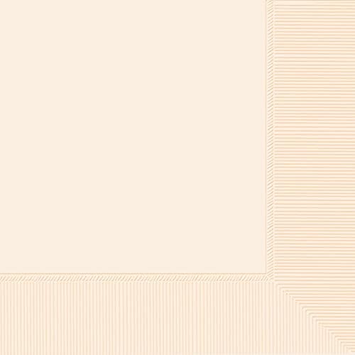Vanilyalı Krema 2 Katlı Akşam Yemeği Kağıt Peçeteleri-8 x 8, 40 Ct