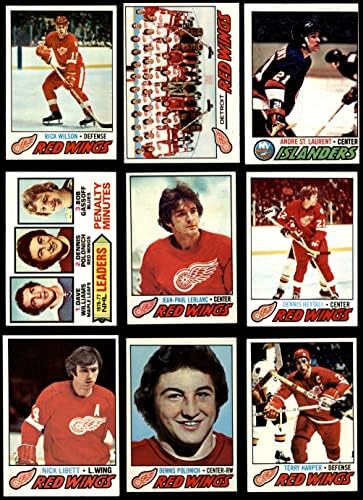 1977-78 Topps Detroit Red Wings Takım Seti Detroit Red Wings (Set) ESKİ Kırmızı Kanatlar