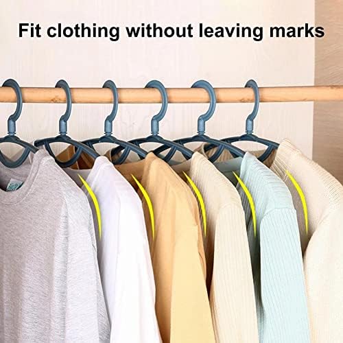 CEVİZ 5 Adet Kaymaz Kalınlaşmış Plastik Elbise Askıları Gömlek Pantolon Elbise Geniş Omuz Rafları Ev Gereçleri (Renk: C, Boyut: 19cm