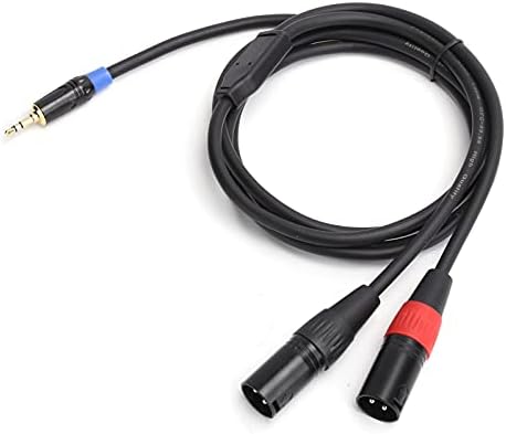 Topıky XLR Ses Kablosu, Uzun Ömürlü Kullanım Güç Amplifikatörleri için Karıştırma Konsolları için Geniş Uygulama PVC Ses Hattı(1.8
