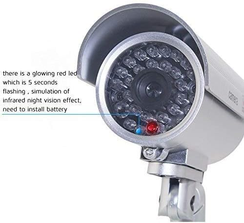 Aqtus 4 adet Açık Gözetim Sahte IP Kamera Kapalı Gözetim Güvenlik Kamera Kukla Gece KAMERA led ışık Güvenli Ev FC