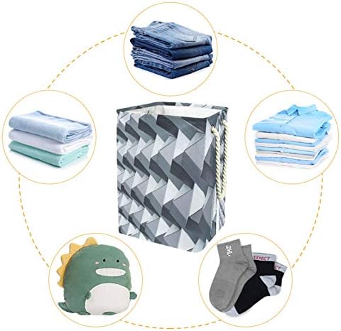 DEYYA Gri çamaşır sepetleri Sepet Uzun Boylu Sağlam Katlanabilir Yetişkin Çocuklar için Genç Erkek Kız Yatak Odası Banyo 19.3x11.8x15.9