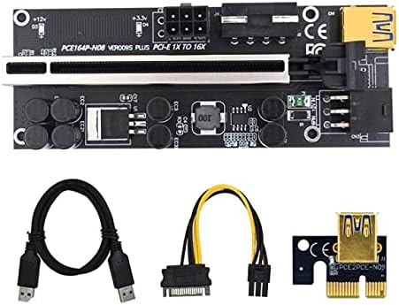 Konnektörler 1/6 Takım 3 in 1 Yükseltilmiş Ekran Kartı Uzatma VER009s Artı Yükseltici 009s Artı 6Pin PCI PCIE Yükseltici PCI E 16X