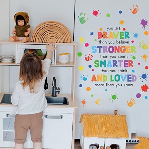 Çocuklar İlham Tırnak Duvar Çıkartmaları Kabuğu ve Sopa Duvar sanat dekoru, Motivasyon Duvar Sticker Pozitif Söyleyerek Duvar Çıkartmaları