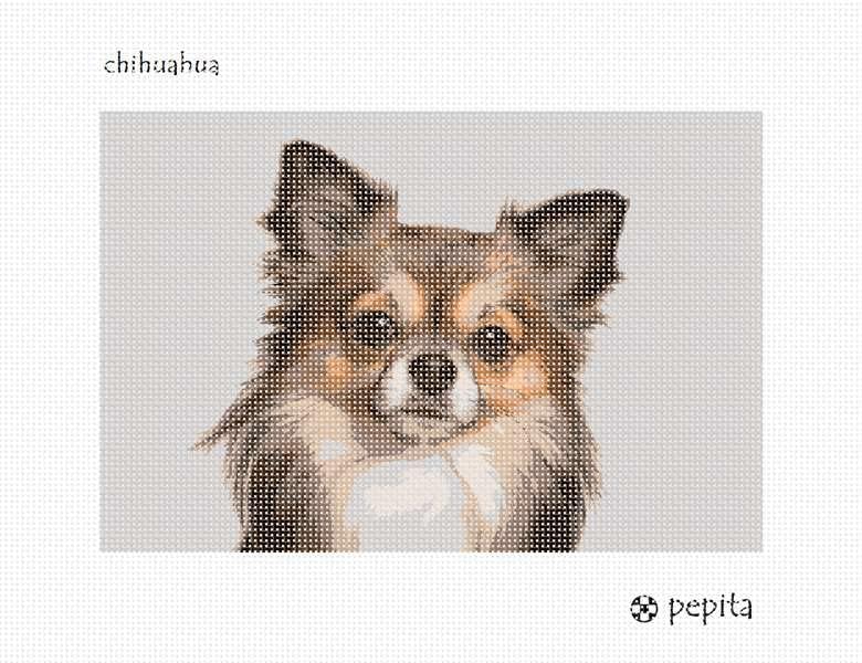 pepita iğne seti: Chihuahua, 10 x 7