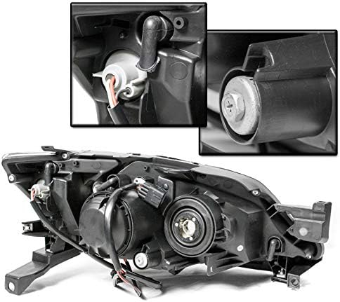 ZMAUTOPARTS projektör siyah farlar farlar ile 6.25 beyaz LED DRL ışıkları 2008-2011 Subaru Impreza için
