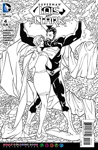 Süpermen: Lois Ve Clark 4A VF / NM; DC çizgi roman / Yetişkin Boyama Kitabı varyantı
