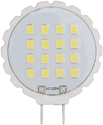 Pssopp G8 lamba ampulü, enerji tasarrufu ısı dağılımı kısılabilir G8 Bi Pin ampul 16LEDs 120V 3W seramik tavan Lambaları (sıcak ışık)