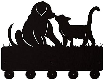 Köpek ve Kedi Tasarım anahtar kancası duvar askısı Ağır Giysi Çanta Ceket Köpek Tasma Tutucu Anahtarlık Raf Hayvanlar Sahibi