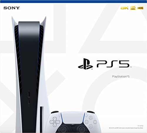 Playstation 5 Disk Versiyonu PS5 Konsolu-DualSense Şarj İstasyonlu Ek Denetleyici, 4K-TV Oyunu, .120Hz. 8 K Çıkış, 16 GB GDDR6, 825