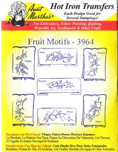 Meyve Motifleri Martha Teyze'nin Sıcak Demir Nakış Transferi