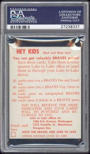 1960 Gölden Göle Süt Milwaukee Braves Don McMahon PSA 8 + Pop 2 En yüksek dereceli - Beyzbol Slabbed Vintage Kartlar
