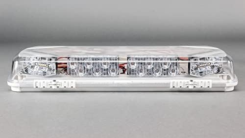Whelen Mühendislik Yüzyıl Serisi Süper-LED Mini Lightbar, 16 MANYETİK DAĞI - Amber w/ Temizle Dome