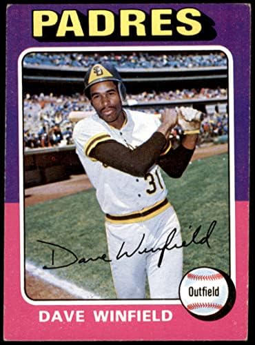 1975 Topps 61 Dave Winfield San Diego Padres (Beyzbol Kartı) VG Padres