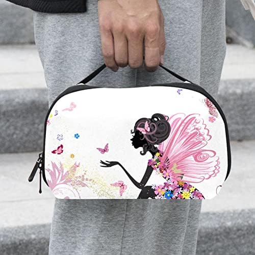 Zarif Kız Kelebek Makyaj Çantası Çanta için Taşınabilir Seyahat Organizatör Çantası Tuvalet güzellik çantası Kadınlar için