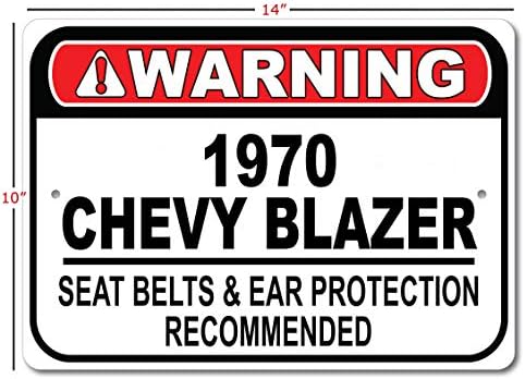 1970 70 Chevy Blazer Emniyet Kemeri Önerilen Hızlı Araba İşareti, Metal Garaj İşareti, Duvar Dekoru, GM Araba İşareti-10x14 inç