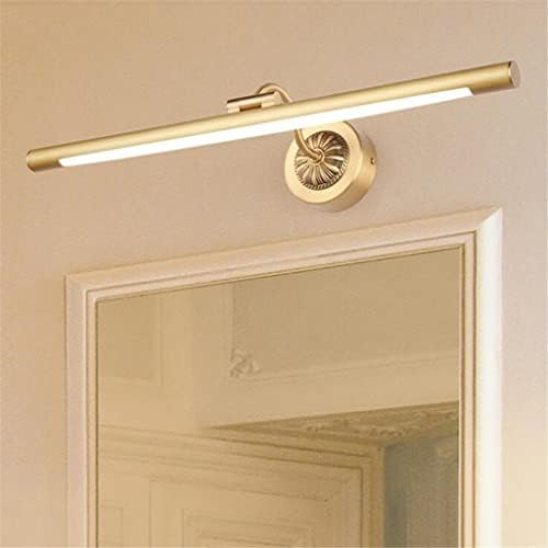 ZJHYXYH L LED Altın dolap ışığı Banyo Geçirmez Banyo Far Tuvalet Masası Retro Şerit Duvar Lambası ( Renk: Gri, Boyut: L 56CM )