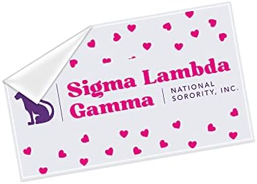 Sigma Lambda Gama Sorority Lisanslı çıkartma 3x5 inç Dizüstü Bilgisayar Dekoru (Sigma Lambda Gama 12)