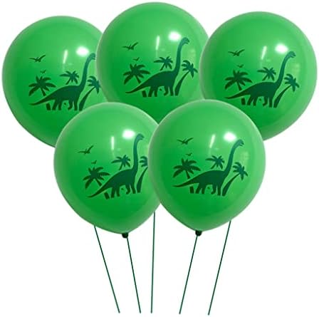 Dinozor lateks balon orman doğum günü partisi dekoratif balon, Beyaz, yeşil, Z-11
