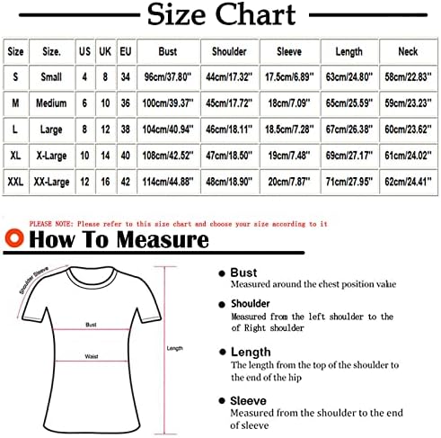 Üst Tee Kadın Sonbahar Yaz Konfor Renk Elbise Kısa Kollu Crewneck Pamuk Grafik Brunch Bluz PE PE