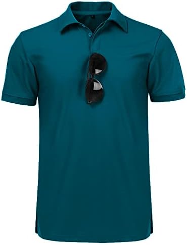 ZİTY Erkek Polo GÖMLEK Kısa Kollu Spor Golf Tenis T-Shirt