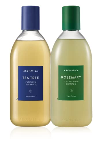 AROMATİCA Çay Ağacı Şampuanı + Biberiye Şampuanı